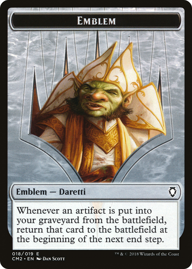 Image of Treasure // Daretti Emblem Double-Sided Token [Secret Lair Drop Series]