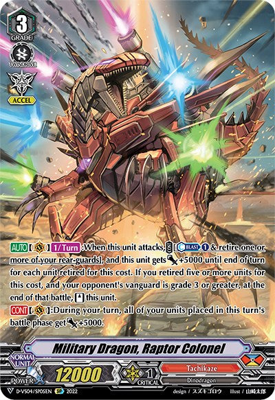 Image of Military Dragon, Raptor Colonel (D-VS04/SP05EN) [V Clan Collection Vol.4]