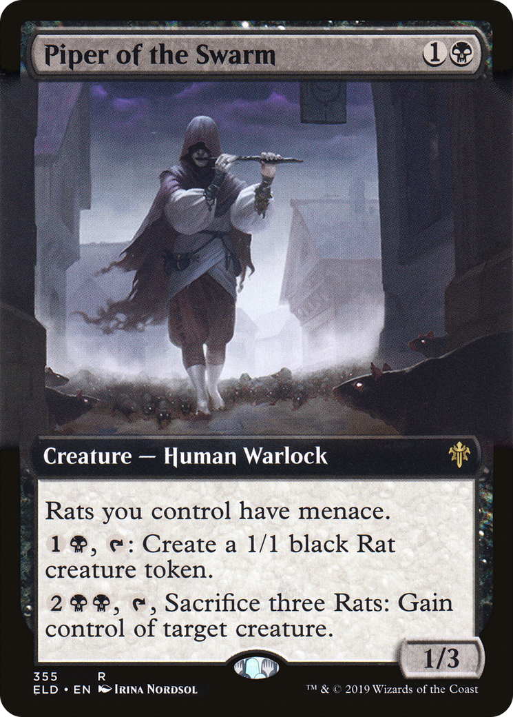 Image of Piper of the Swarm (Extended Art) [Throne of Eldraine]