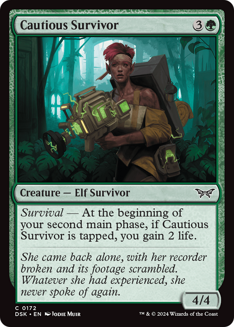 Image of Cautious Survivor [Duskmourn: House of Horror]