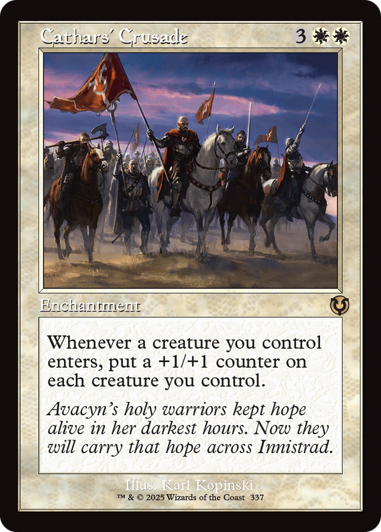 Image of Cathars' Crusade (Retro Frame) [Innistrad Remastered]