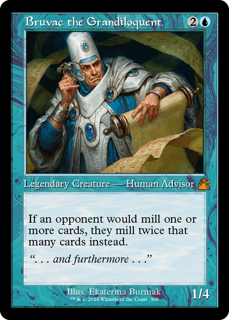 Image of Bruvac the Grandiloquent (Retro Frame) [Ravnica Remastered]