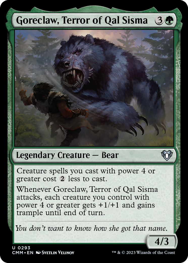 Image of Goreclaw, Terror of Qal Sisma [Commander Masters]