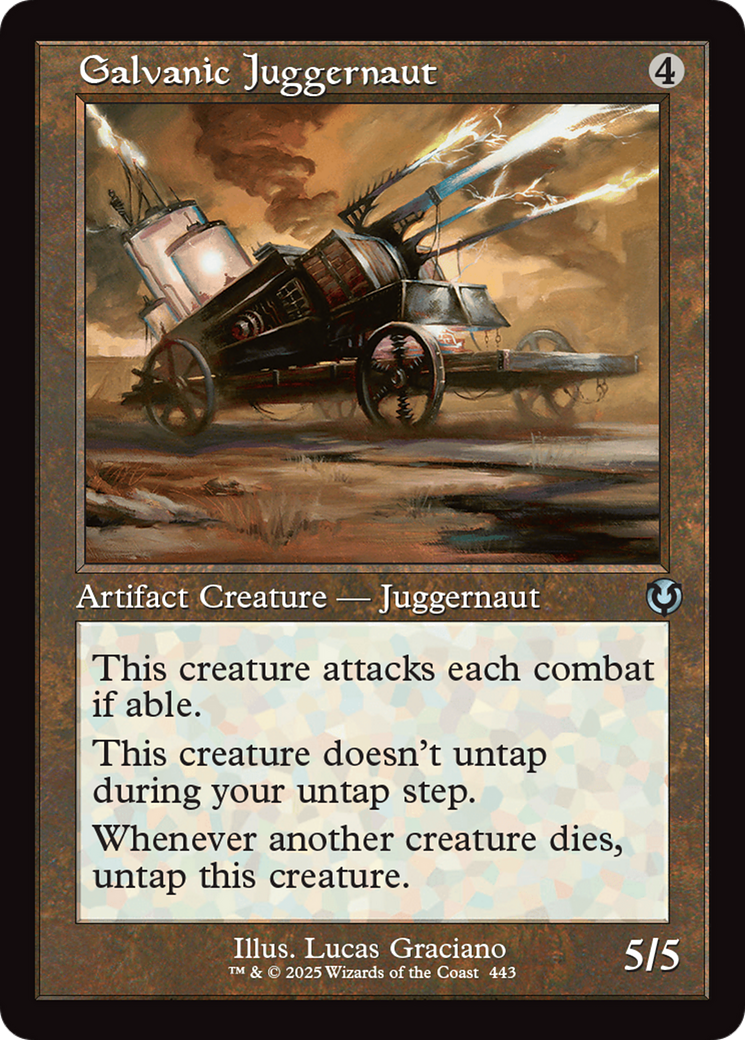 Image of Galvanic Juggernaut (Retro Frame) [Innistrad Remastered]