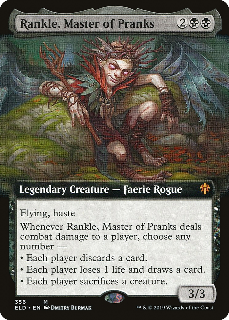 Image of Rankle, Master of Pranks (Extended Art) [Throne of Eldraine]