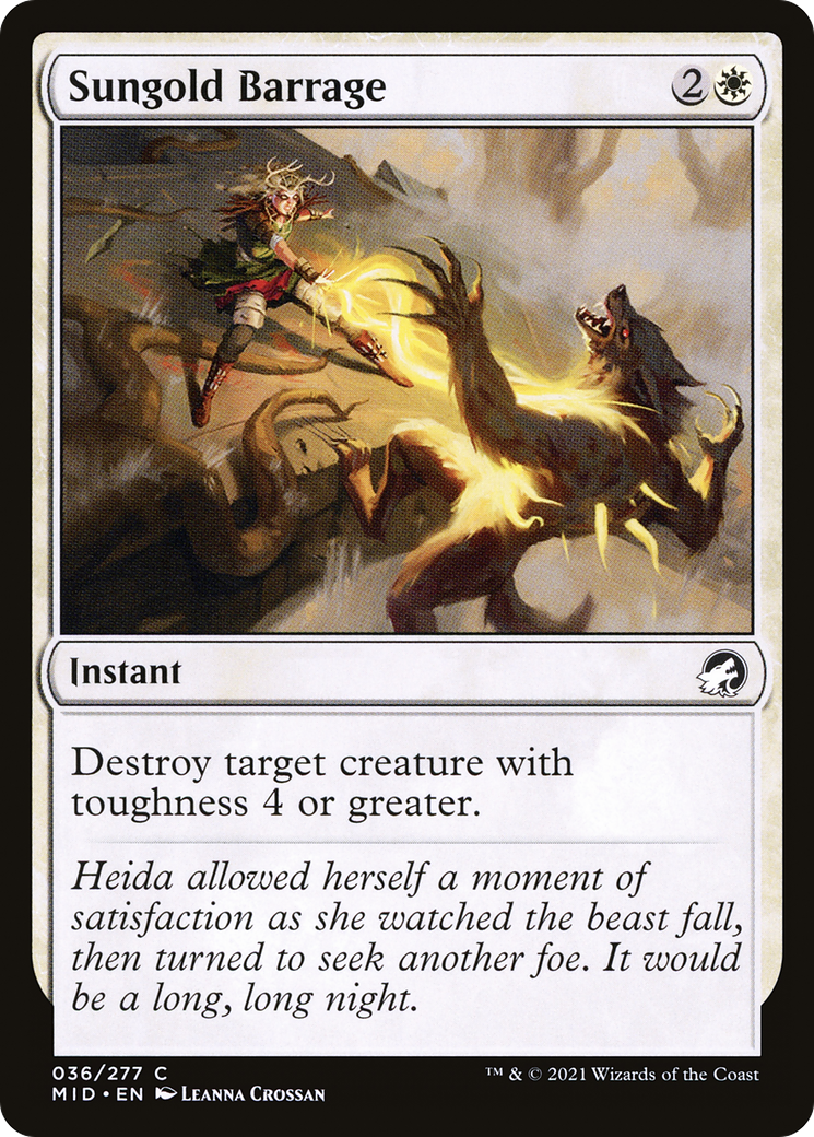 Image of Sungold Barrage [Innistrad: Midnight Hunt]
