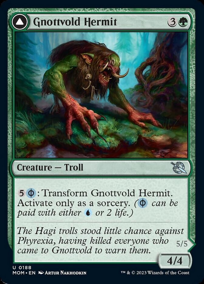 Image of Gnottvold Hermit // Chrome Host Hulk [March of the Machine]