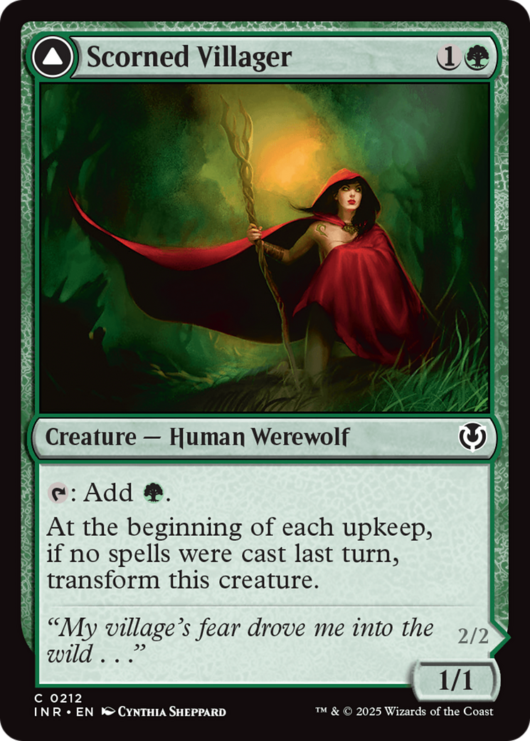 Image of Scorned Villager // Moonscarred Werewolf [Innistrad Remastered]