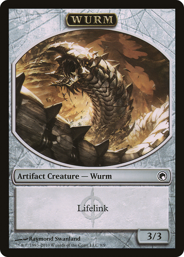 Image of Wurm Token (9/9) [Scars of Mirrodin Tokens]