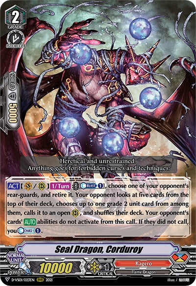 Image of Seal Dragon, Corduroy (D-VS01/023EN) [V Clan Collection Vol.1]