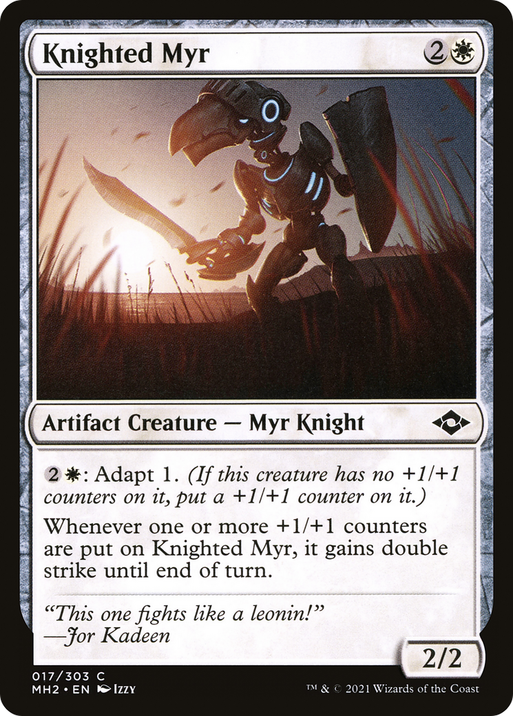 Image of Knighted Myr [Modern Horizons 2]