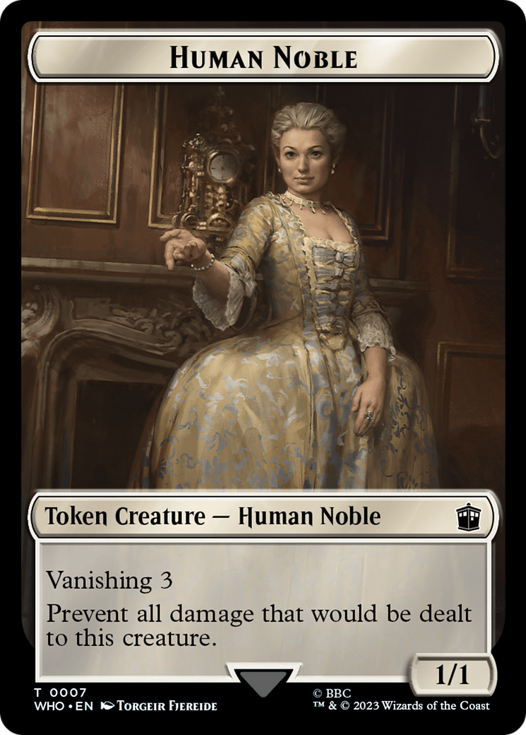 Image of Human Noble // Food (0027) Double-Sided Token [Doctor Who Tokens]