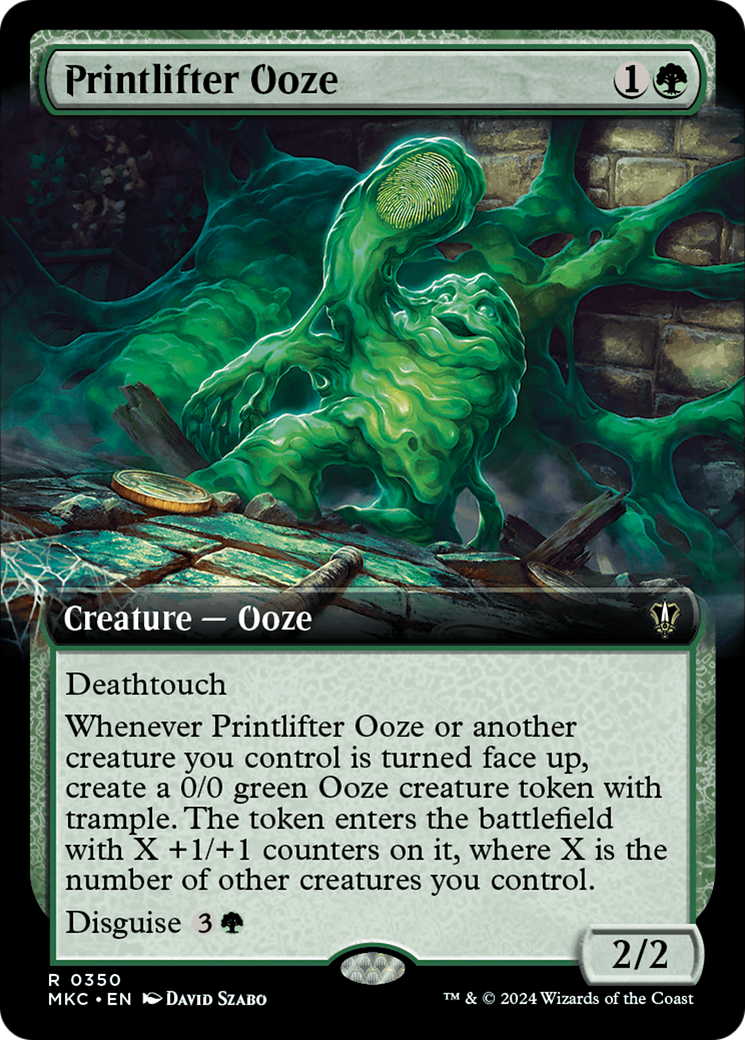 Image of Printlifter Ooze (Extended Art) [Murders at Karlov Manor Commander]
