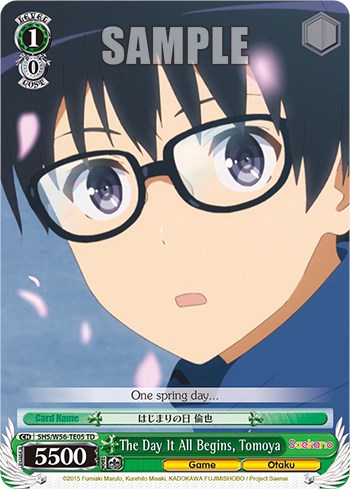 Image of The Day It All Begins, Tomoya [Saekano: How to Raise a Boring Girlfriend]