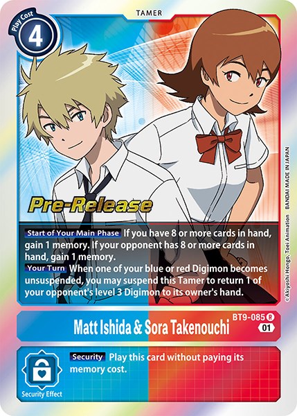 Image of Matt Ishida & Sora Takenouchi [BT9-085] [X Record Pre-Release Promos]