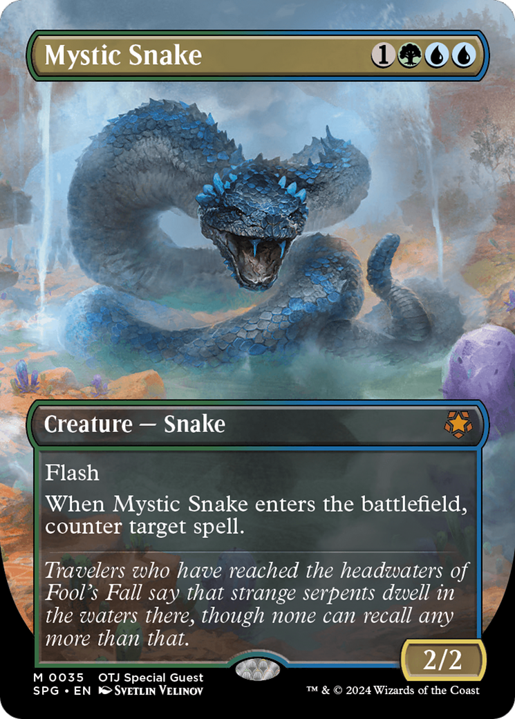Image of Mystic Snake (Borderless) [Outlaws of Thunder Junction Special Guests]