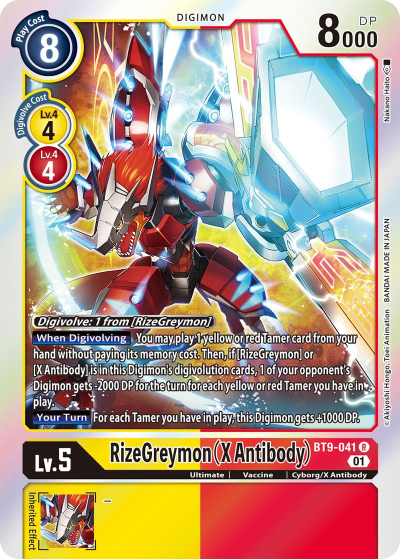 Image of RizeGreymon (X Antibody) [BT9-041] [X Record]