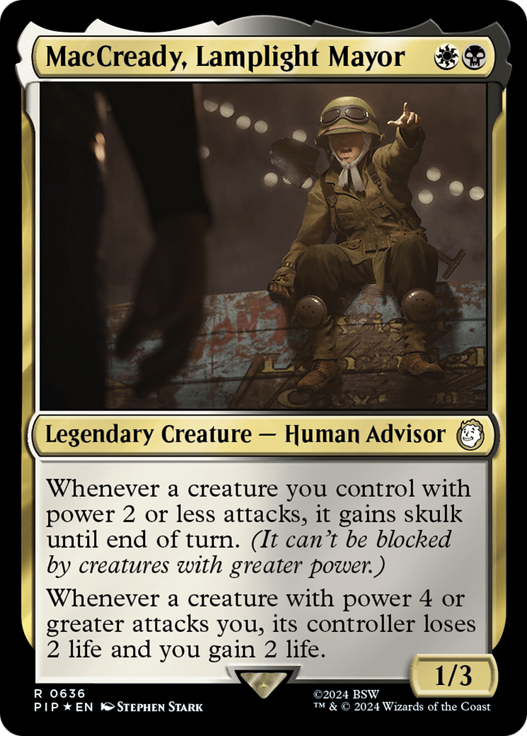 Image of MacCready, Lamplight Mayor (Surge Foil) [Fallout]