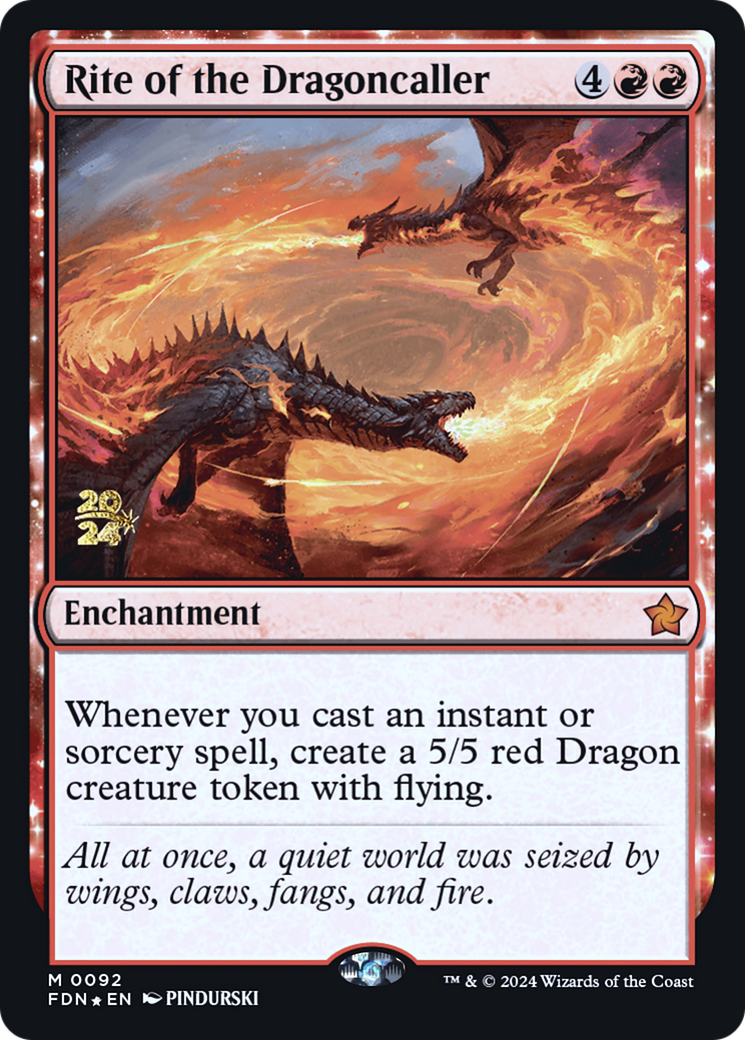 Image of Rite of the Dragoncaller [Foundations Prerelease Promos]