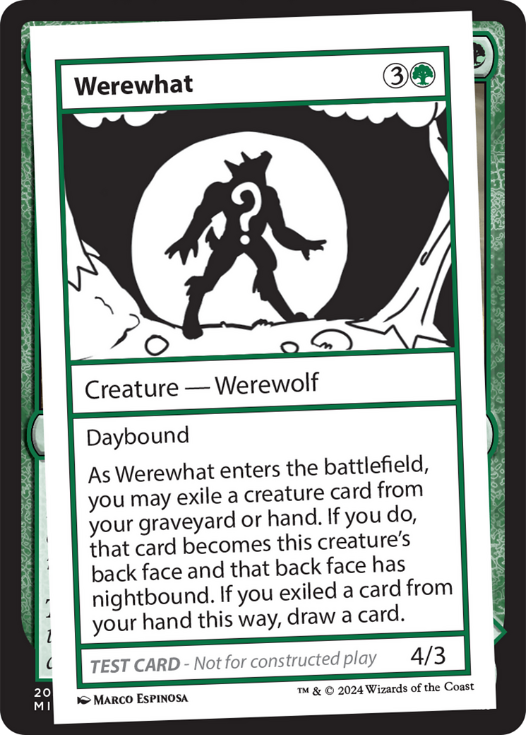 Image of Werewhat [Mystery Booster 2 Playtest Cards]