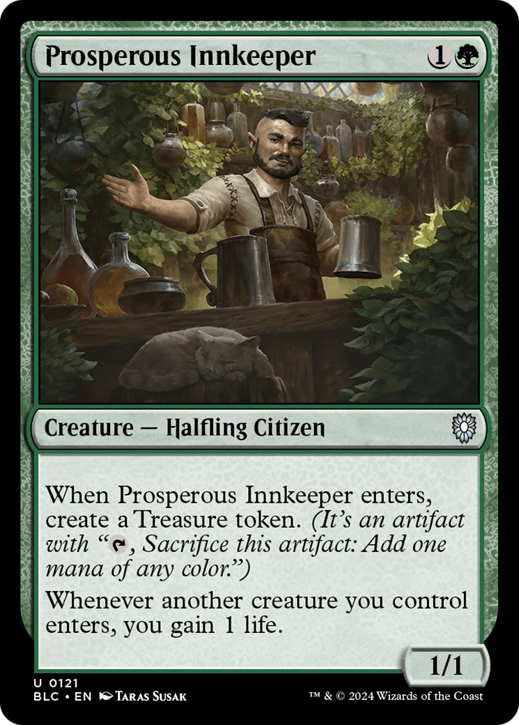 Image of Prosperous Innkeeper [Bloomburrow Commander]