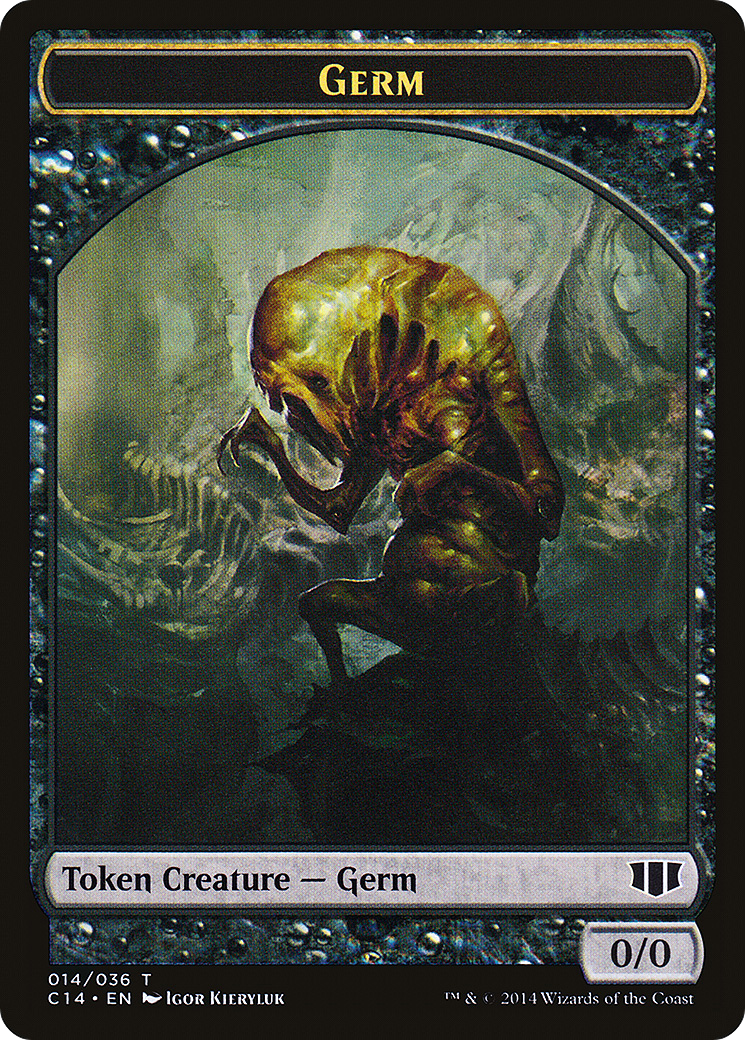 Image of Germ // Zombie (016/036) Double-Sided Token [Commander 2014 Tokens]