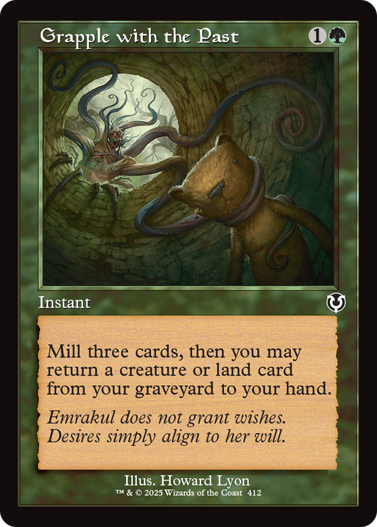 Image of Grapple with the Past (Retro Frame) [Innistrad Remastered]