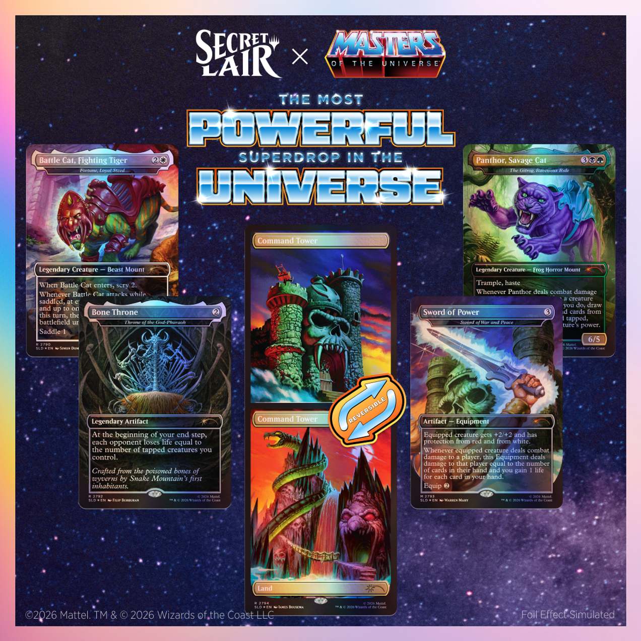 Image of Secret Lair x Masters of the Universe (SOLD SEPARATELY) - Traditional Foil Edition