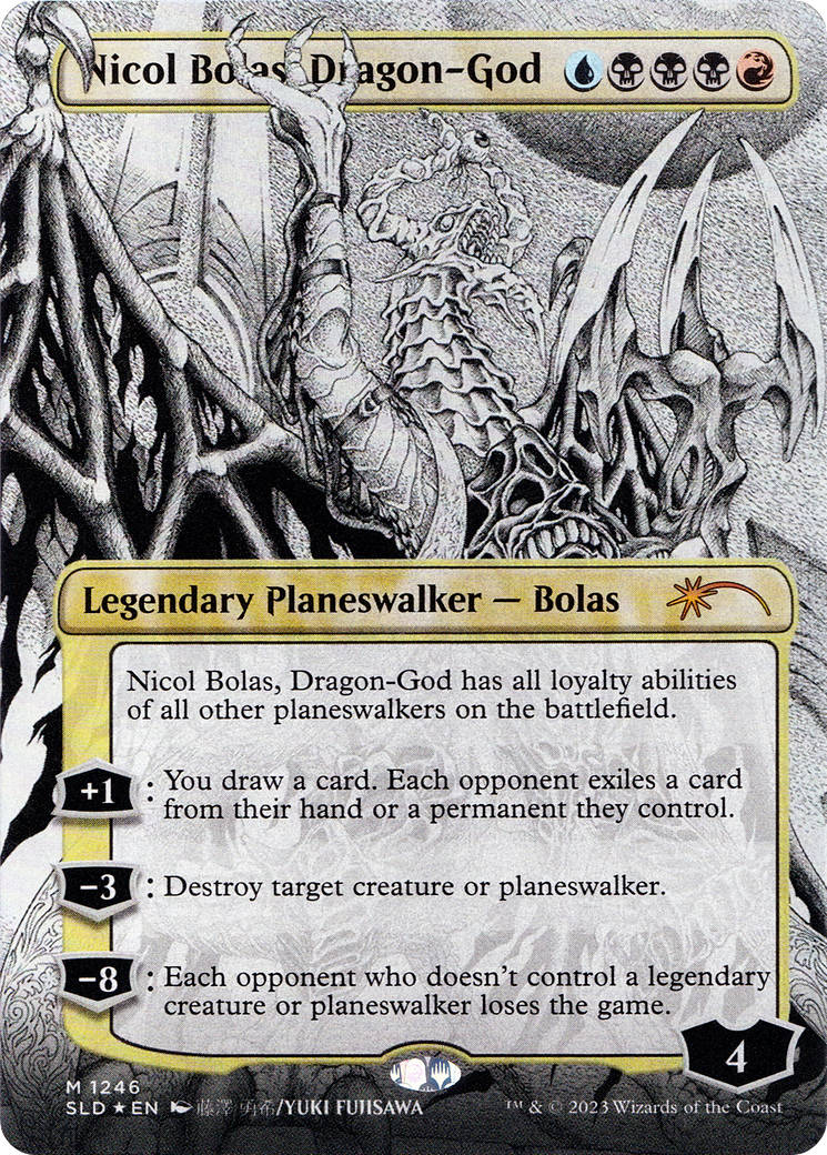 Image of Nicol Bolas, Dragon-God (Borderless) [Secret Lair Drop Series]