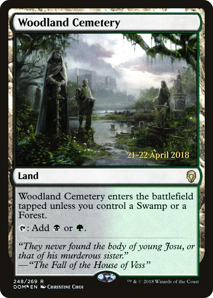 Image of Woodland Cemetery [Dominaria Prerelease Promos]