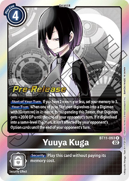 Image of Yuuya Kuga [BT11-093] [Dimensional Phase Pre-Release Promos]