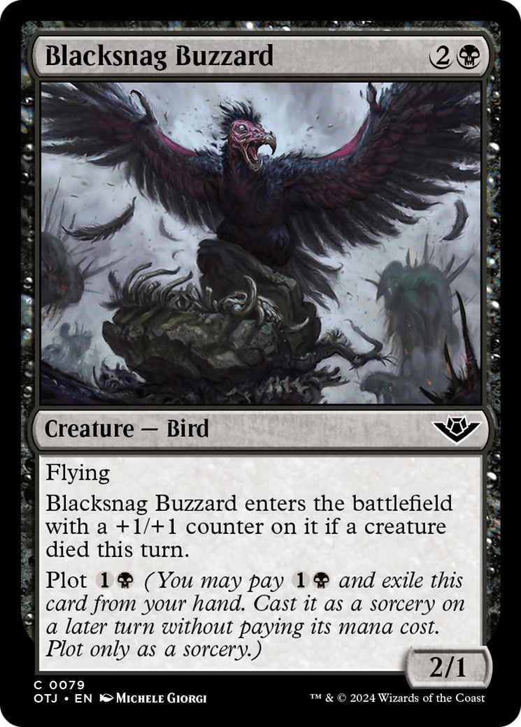 Image of Blacksnag Buzzard [Outlaws of Thunder Junction]