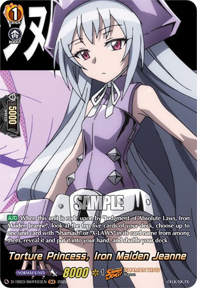 Image of Torture Princess, Iron Maiden Jeanne (D-TB03/SKR103EN) [Shaman King]