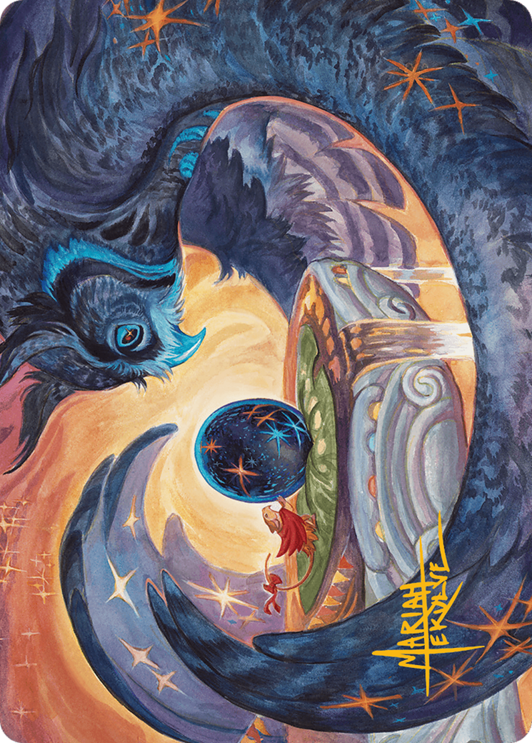 Image of Dawn's Truce Art Card (Gold-Stamped Signature) [Bloomburrow Art Series]