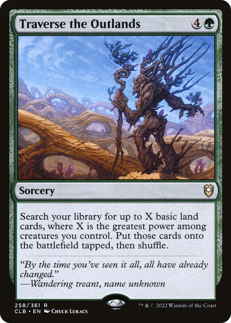 Image of Traverse the Outlands [Commander Legends: Battle for Baldur's Gate]