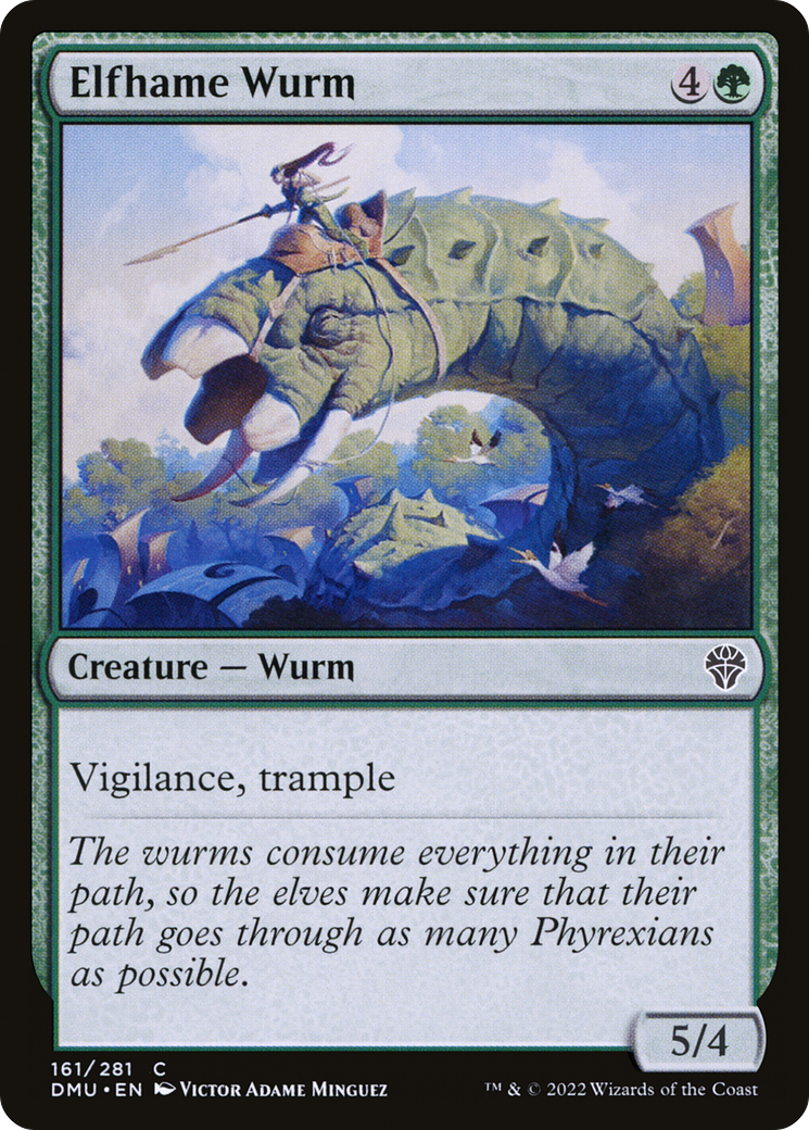 Image of Elfhame Wurm [Dominaria United]