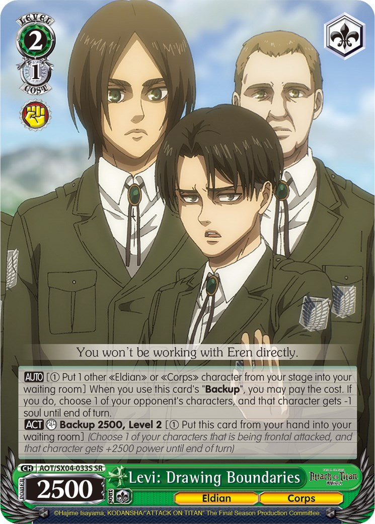 Image of Levi: Drawing Boundaries (Foil) [Attack On Titan: Final Season]