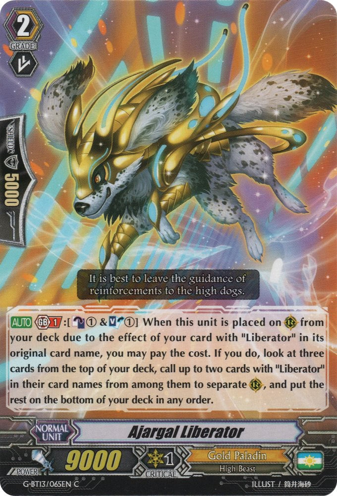 Image of Ajargal Liberator (G-BT13/065EN) [Ultimate Stride]
