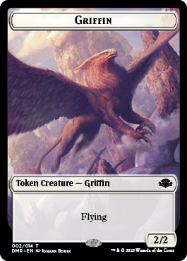 Image of Insect // Griffin Double-Sided Token [Dominaria Remastered Tokens]
