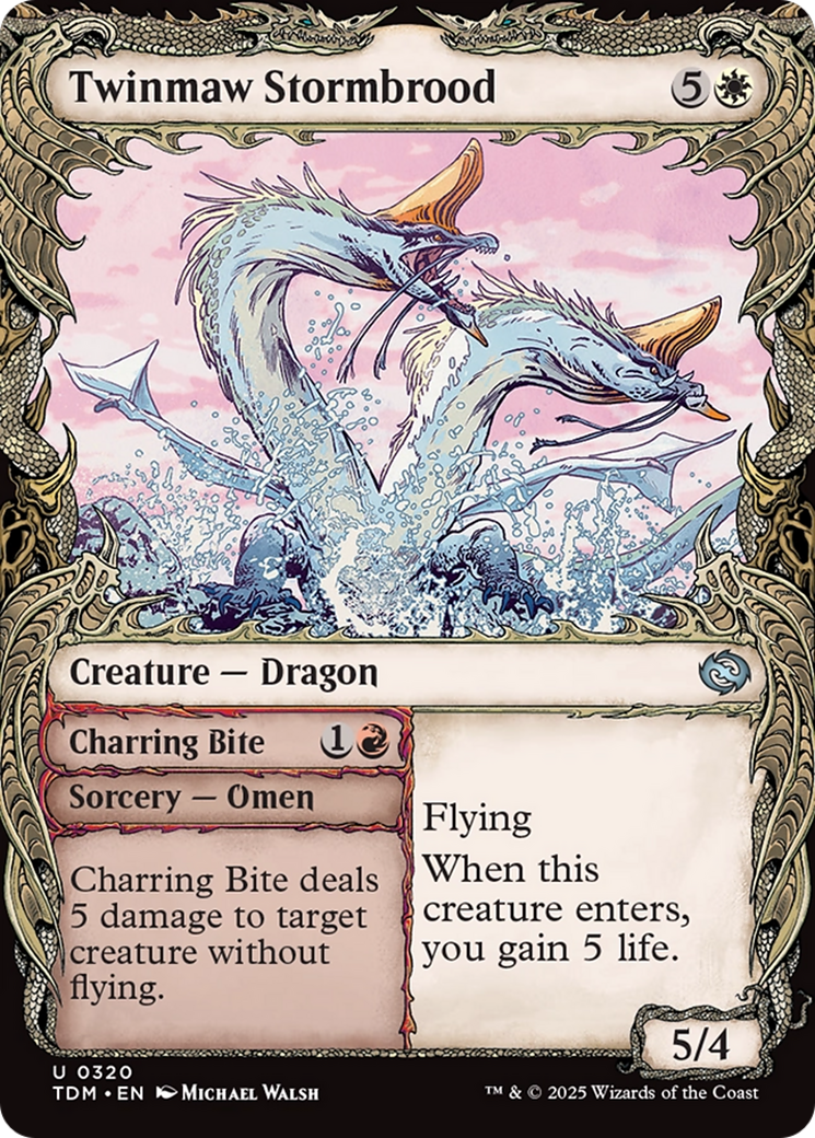 Image of Twinmaw Stormbrood (Showcase) [Tarkir: Dragonstorm]