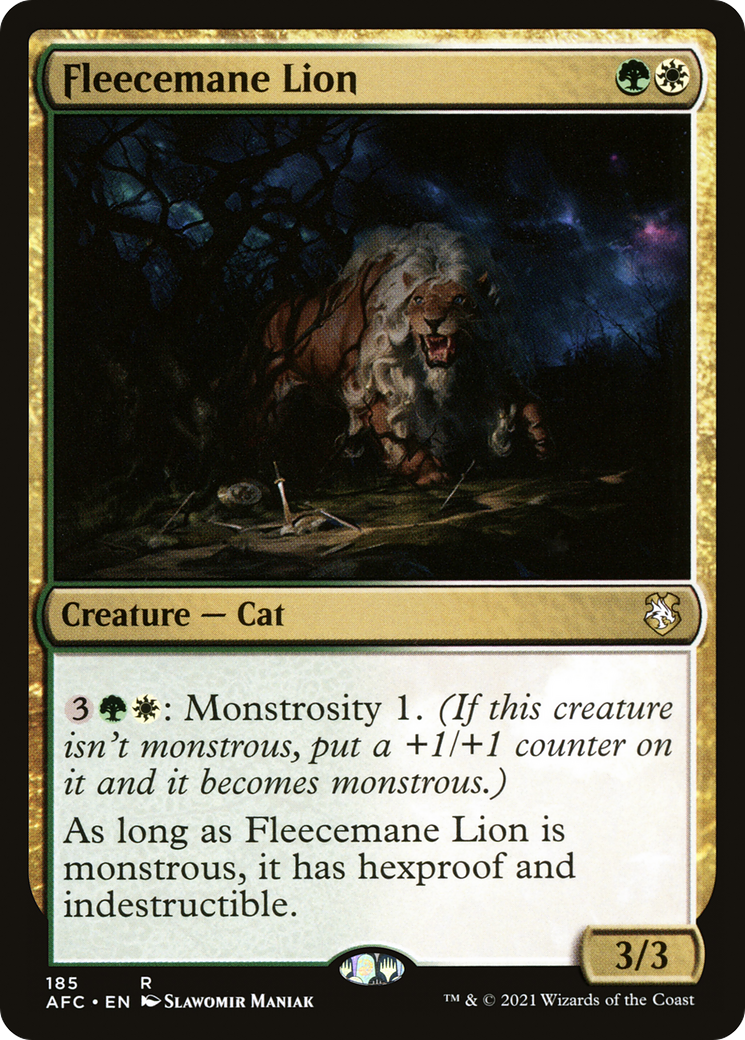 Image of Fleecemane Lion [Dungeons & Dragons: Adventures in the Forgotten Realms Commander]
