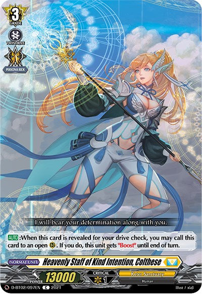 Image of Heavenly Staff of Kind Intention, Colthese (D-BT02/097EN) [A Brush with the Legends]