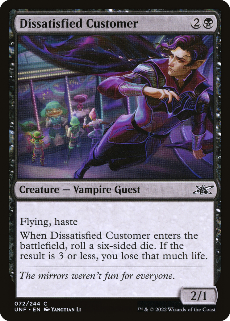 Image of Dissatisfied Customer [Unfinity]
