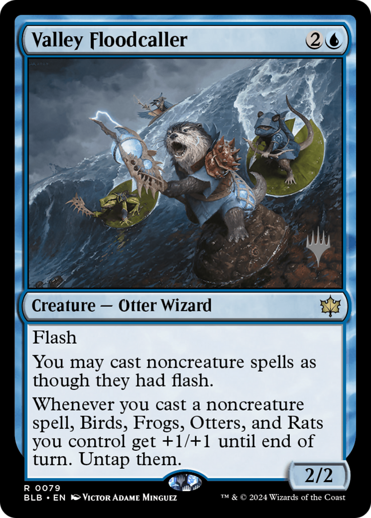 Image of Valley Floodcaller (Promo Pack) [Bloomburrow Promos]