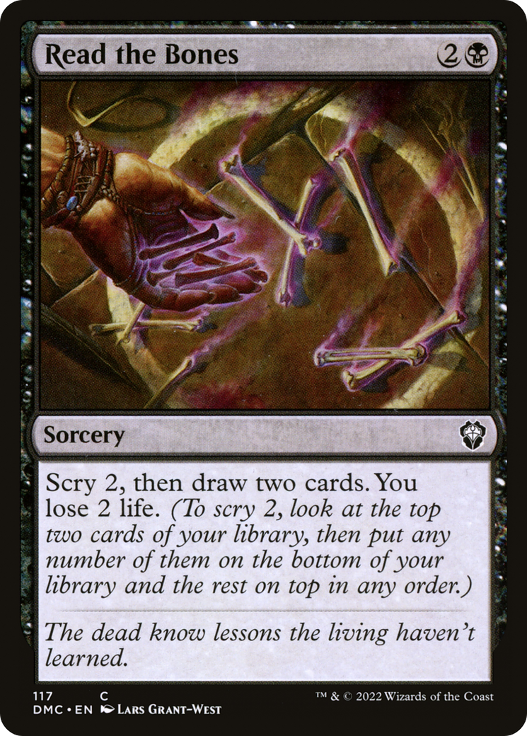 Image of Read the Bones [Dominaria United Commander]