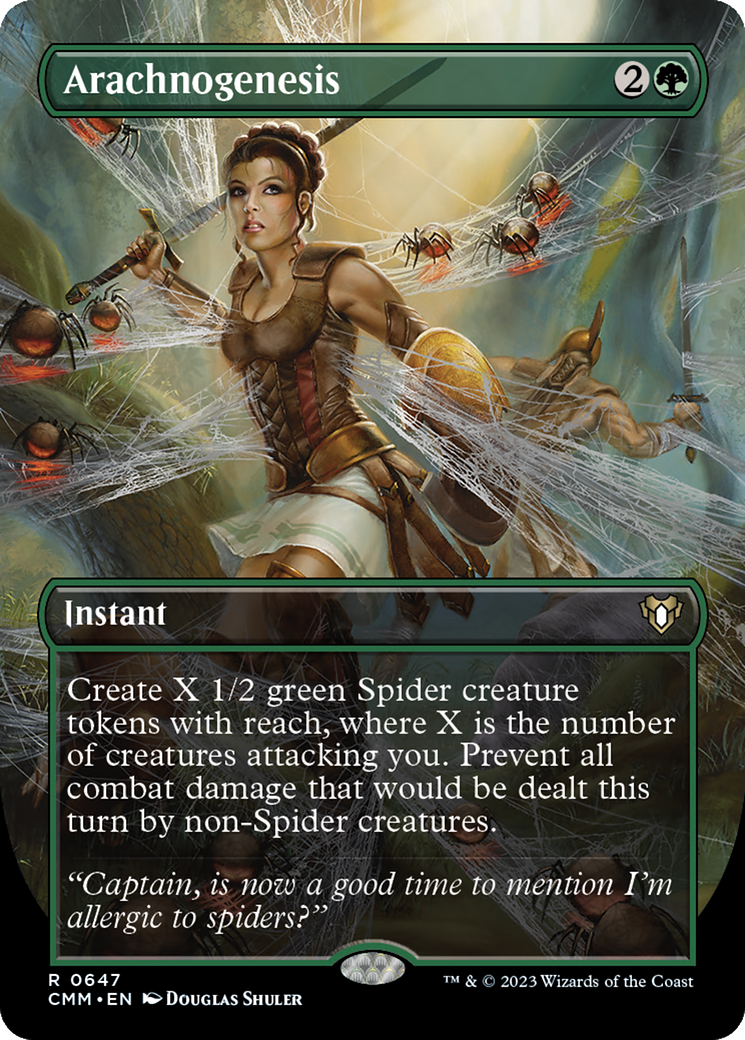 Image of Arachnogenesis (Borderless Alternate Art) [Commander Masters]
