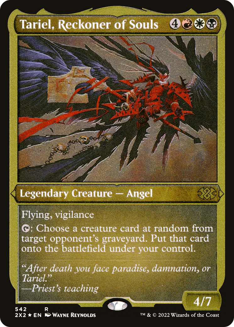 Image of Tariel, Reckoner of Souls (Foil Etched) [Double Masters 2022]