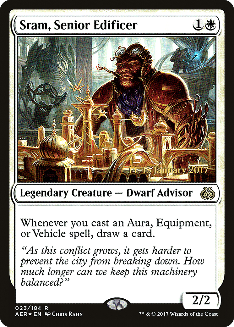 Image of Sram, Senior Edificer [Aether Revolt Prerelease Promos]