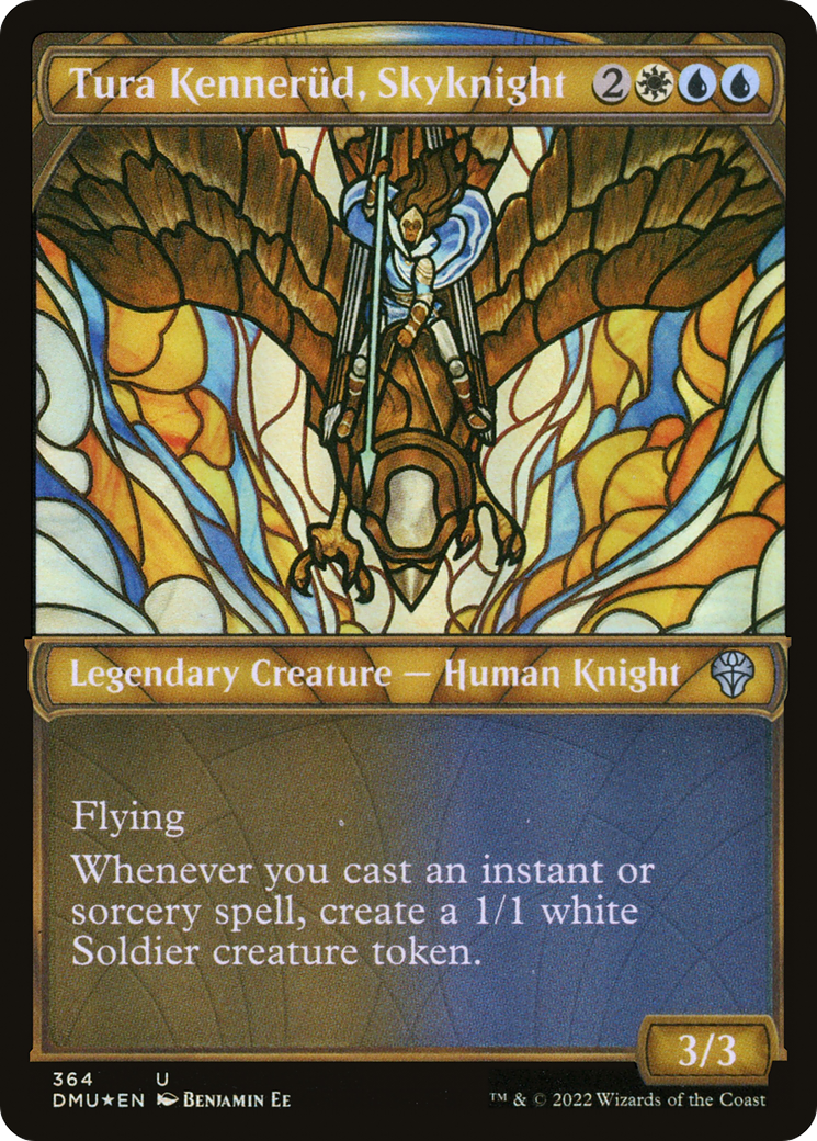 Image of Tura Kennerud, Skyknight (Showcase Textured) [Dominaria United]