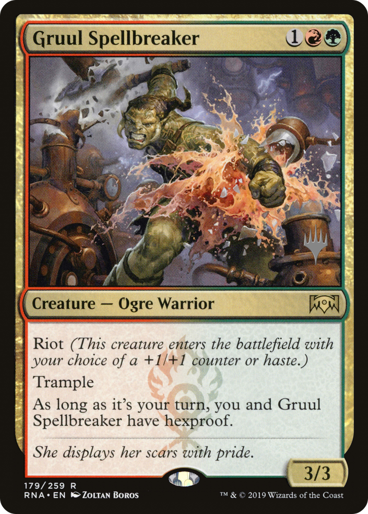 Image of Gruul Spellbreaker (Promo Pack) [Ravnica Allegiance Promos]